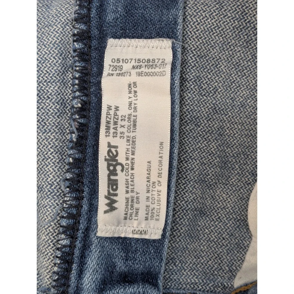 Vtg Wrangler Mens Jeans 35x31 Regular‎ Fit Blue Denim Classic Casual Pants